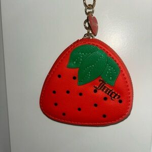 Juicy Couture Red and Green Wallet with Playful strawberry Design